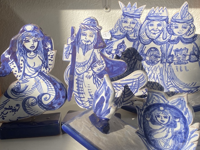 Versión mixta del belén balancín.