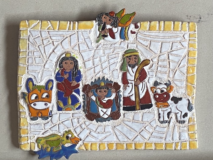 Piezas montadas a modo de mosaico.