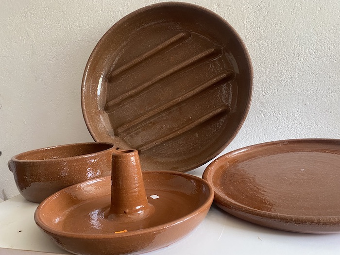 Bandejas de Asar Redondas y asador de pollos